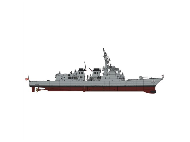 イージス護衛艦「あたご」1/450模型、近代化改装後の最新状態を