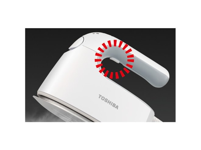 東芝、ワンプッシュで1分間連続スチームの衣類スチーマー「La・Coo-S