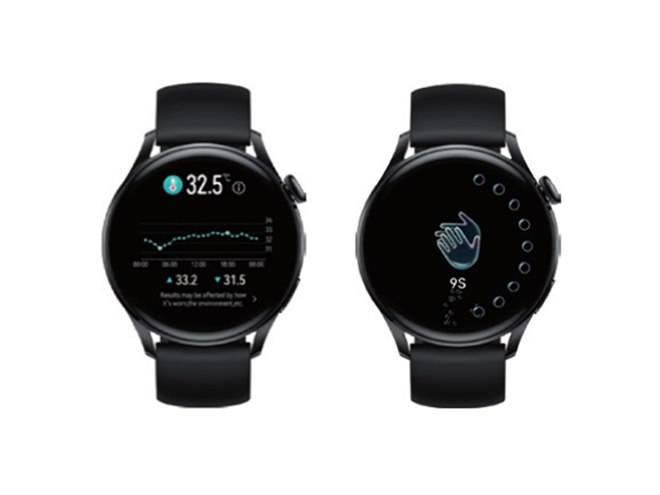 ファーウェイ、体表温度測定や手洗い検出に対応した「HUAWEI WATCH 3