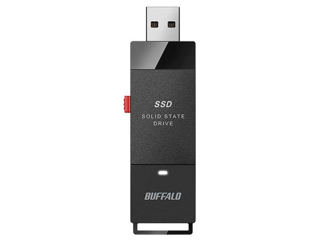 バッファロー、リード速度約600MB/sを実現したスティック型外付けSSD