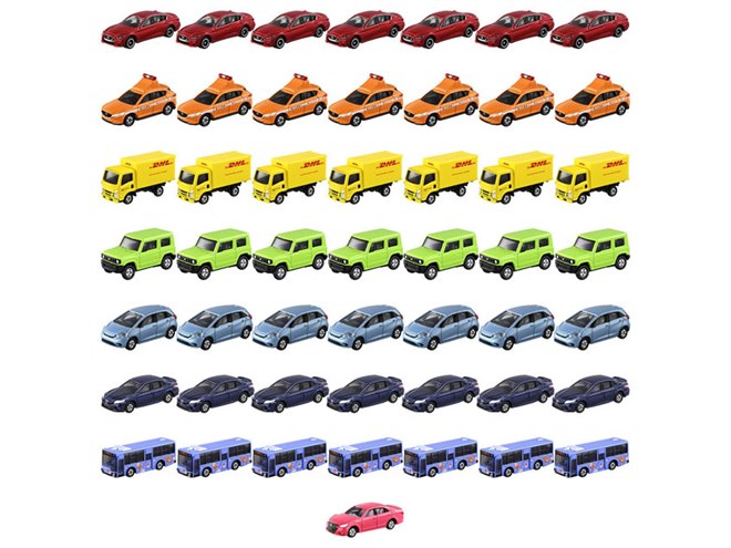 トミカ まとめ売り 日本車セット 33台 トミカ「虹を越えるナナイロの50台