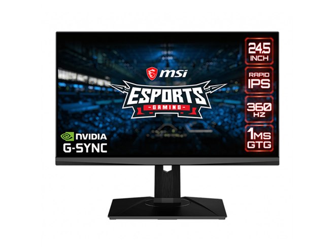 MSI、360Hz駆動を実現した24.5型ゲーミング液晶「Oculux NXG253R