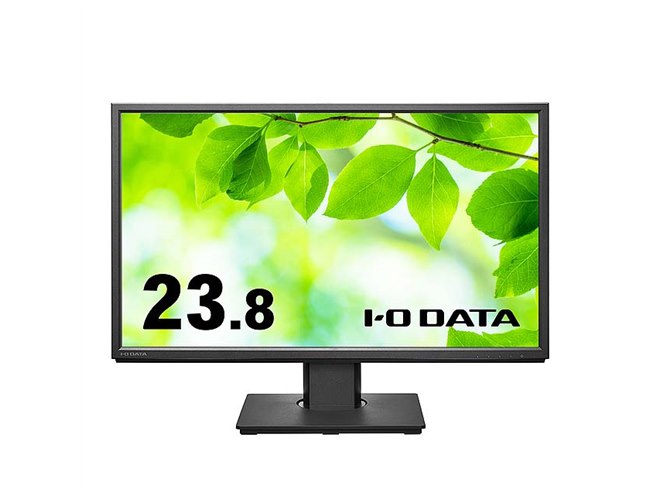 アイ・オー、高さや角度などを調整できる23.8型液晶ディスプレイ