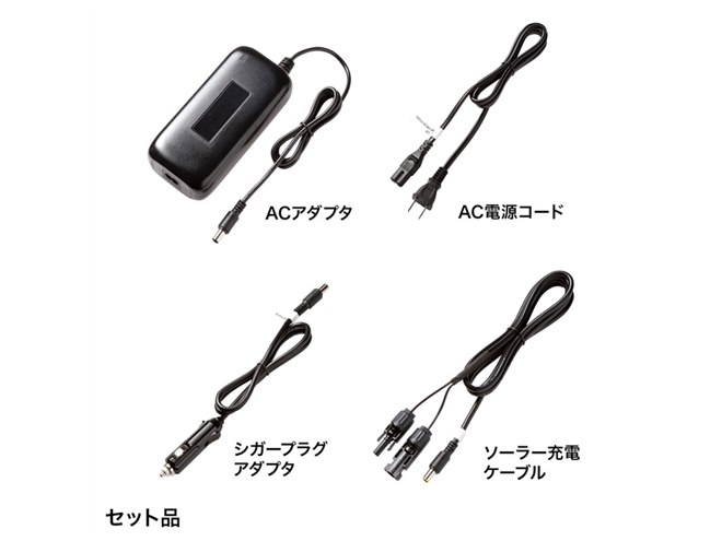 サンワ、AC最大出力300W対応の135000mAhポータブル電源「BTL-RDC23