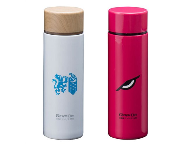 ガンダム」デザインの携帯用まほうびん、SDシャア専用ザク/ジオンなど