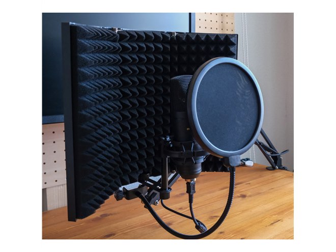 上海問屋、録音時の反響音を軽減する「折り畳み式・小型リフレクション