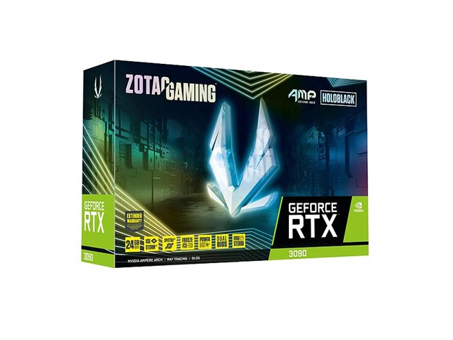 ZOTAC、独自チューニングを施した「GeForce RTX 3090」搭載ビデオ