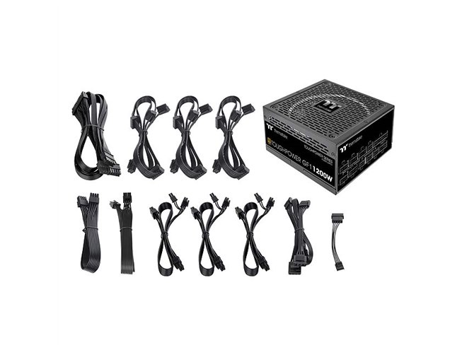 TOUGHPOWER GF1 1200W 電源 Thermaltake、「TOUGHPOWER GF1 GOLD」シリーズの1000W/1200W電源