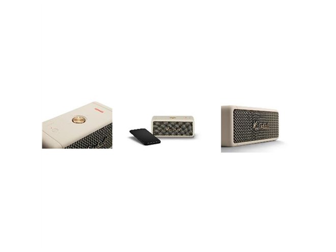 Marshall、重量700gのポータブルスピーカー「Emberton」に新色