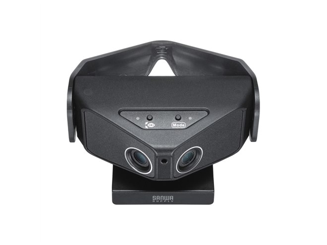 サンワサプライ 会議用カメラ CMS-V60BK スポーツ　180度広角カメラ CMS-V60BK【会議用カメラ】2個のレンズを搭載した最大画角180度