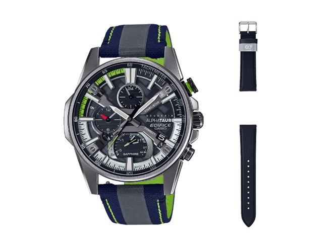 EDIFICE Scuderia AlphaTauri F1チーム コラボモデル レーシングマシンと同様の6Kカーボンを採用した“EDIFICE”と