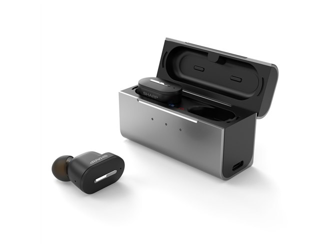 シャープ、ワイヤレスイヤホンスタイルの耳あな型補聴器「MH-L1-B