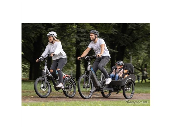 BMWがライセンス付与の3輪電動アシスト自転車、市販化に向け公開