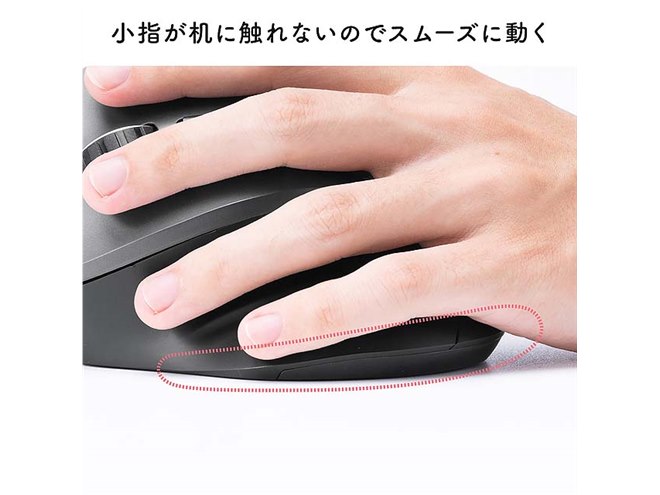 サンワ、左手用エルゴノミクスワイヤレスマウス「400-MAW174」 - 価格.com