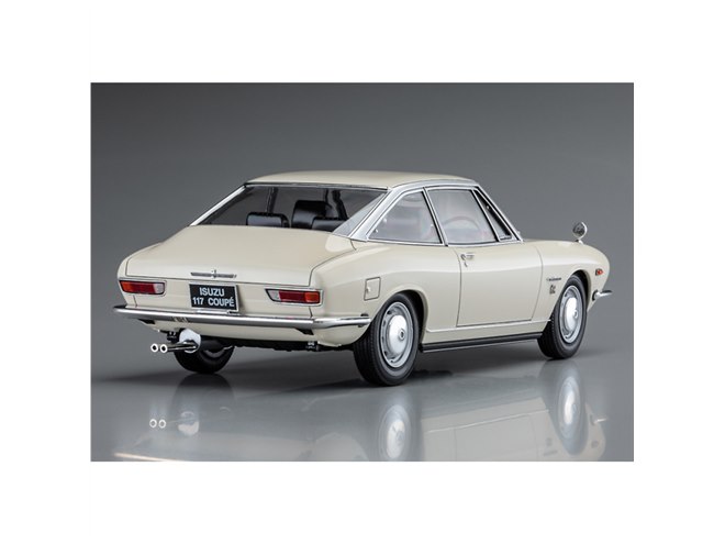 ハセガワ、1968年の「いすゞ 117クーペ」最初期型を完全新金型で再現