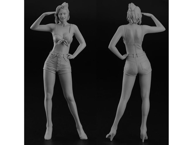 ハセガワ、レトロな1/12リアルフィギュア「ピンナップガール」最新画像