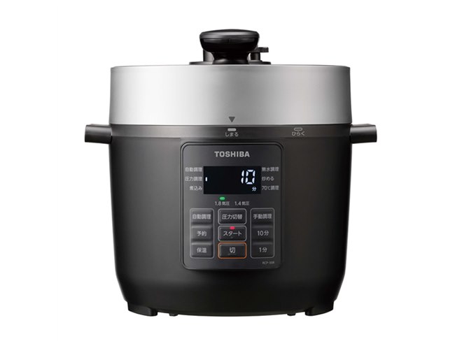 【限定一台】新品未使用★東芝 電気圧力鍋 RCP-30R レシピ本付 時短多機能 東芝、調理時間を最大1/4短縮する“1.8気圧”対応のマイコン電気圧力鍋