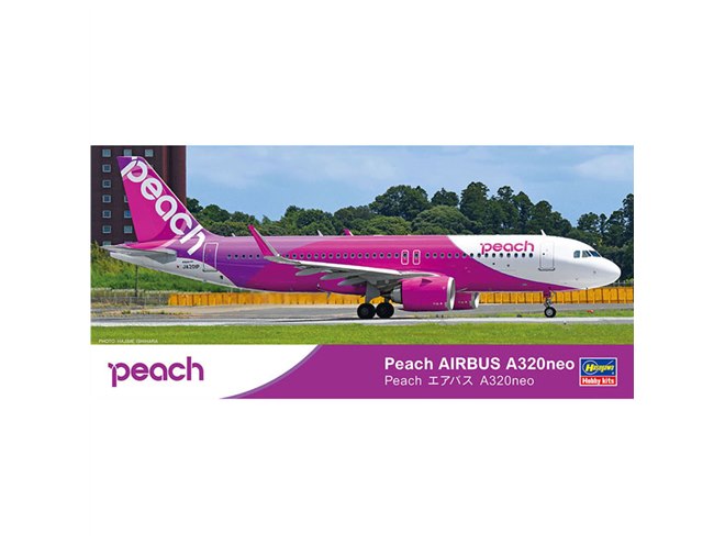 ハセガワ、1/200スケール模型「Peach エアバス A320neo」を本日10/16