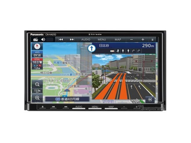 パナソニック ストラーダ、スタンダードモデルも「HD美次元マップ」で
