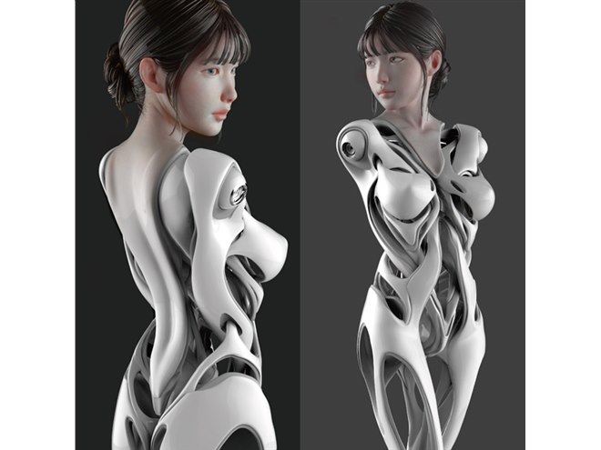 Yahoo!オークション - 海洋堂 HB02アンドロイド 原型K デジタル