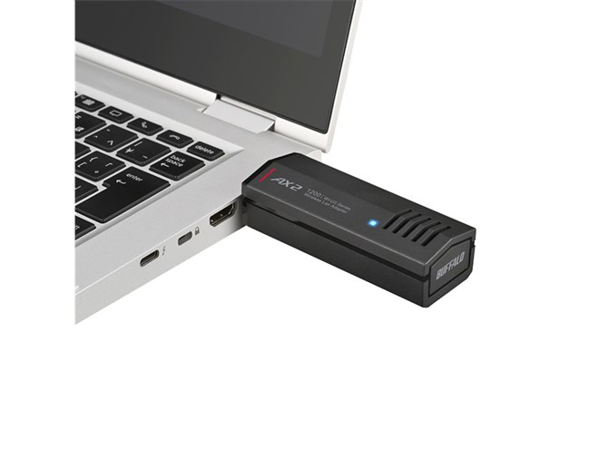 バッファロー、Wi-Fi 6に対応したUSB無線LAN子機「WI-U3-1200AX2 