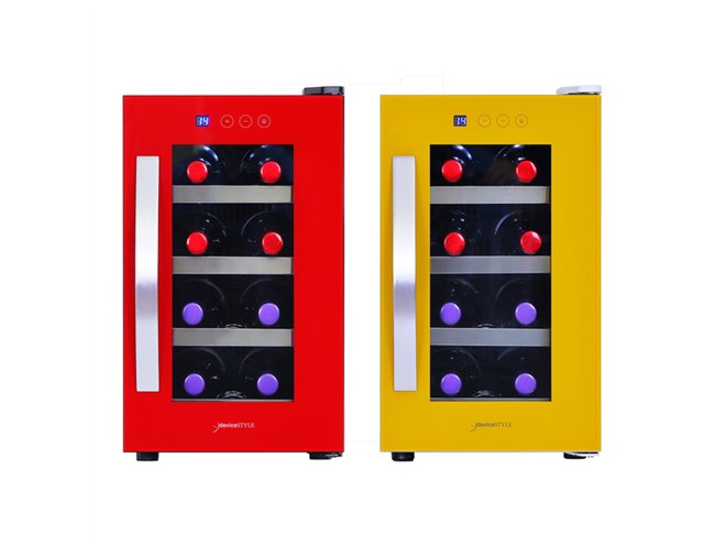 デバイスタイル、8本収納用ワインセラー「CE-8W」に限定色レッド