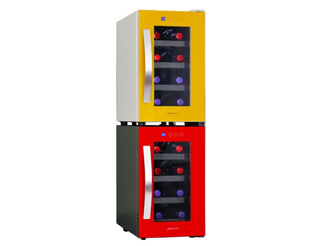 デバイスタイル、8本収納用ワインセラー「CE-8W」に限定色レッド