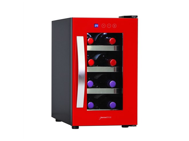 デバイスタイル、8本収納用ワインセラー「CE-8W」に限定色レッド
