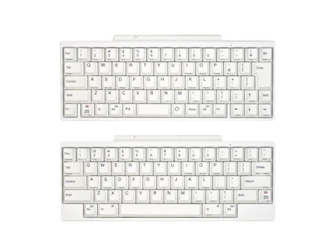 PFU、「Happy Hacking Keyboard」25周年で“雪”をイメージした純白モデルを限定発売 - 価格.com