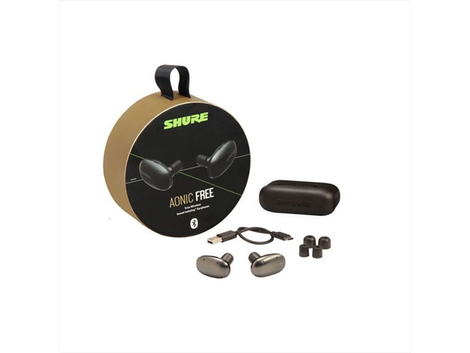 Shure、“高遮音”をうたう完全ワイヤレスイヤホン「AONIC FREE」を12/3