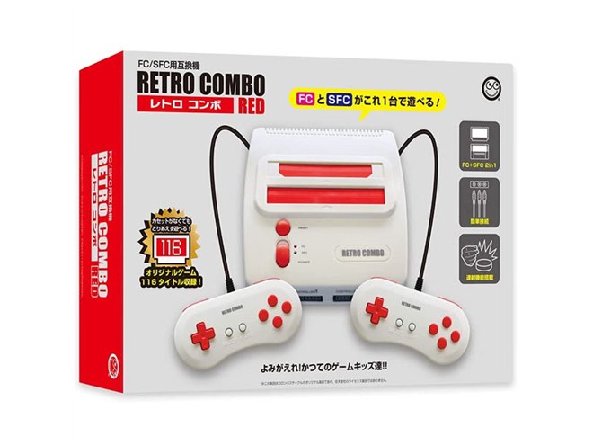 ファミコン/スーファミ対応ダブルスロット装備の「レトロコンボ RED」本日11/18発売 - 価格.com