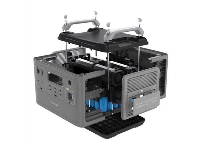 ASAGAO JAPAN、2時間以下で急速充電できる2000Whポータブル電源「AS2K