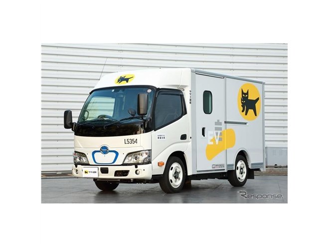 日野とヤマト運輸、超低床・ウォークスルーの小型EVトラックの実証実験