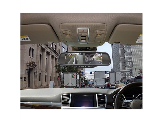 MAXWIN、2画面同時表示が可能なルームミラー型ディスプレイ「MR436