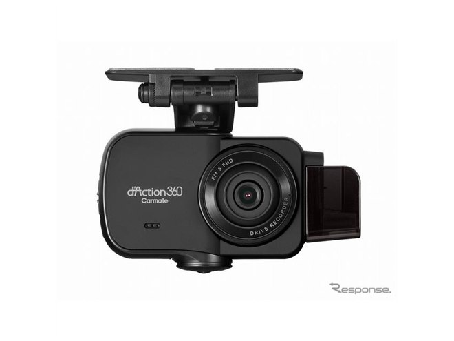 360°＆フロント・リヤ、3カメラ搭載の最強ドラレコ登場…前後の