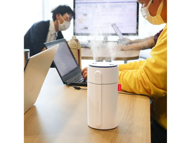 サンコー、手をかざして操作できる卓上加湿器「センサーツインミスト