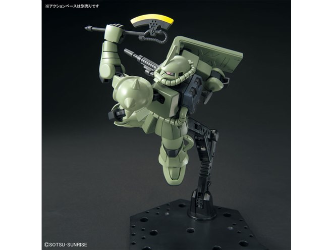 バンダイ、“アニメの動きをほうふつとさせる可動”「HG 1/144 ザクII