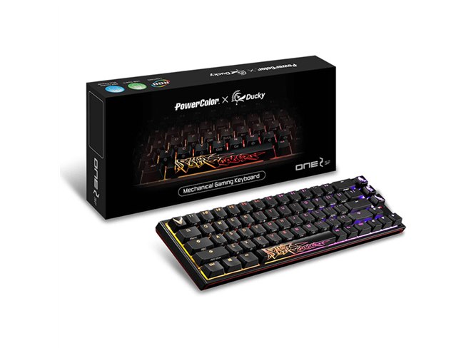 PowerColor、Duckyコラボのコンパクトメカニカルキーボード「One
