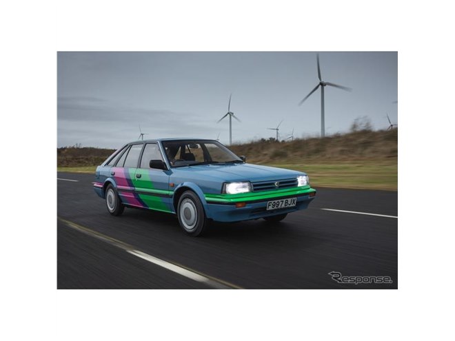 日産EV『ニューバード』登場、1986年製ブルーバード改造…英工場35周年