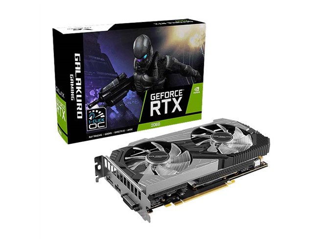 グラフィックボード・グラボ・ビデオカード GALAKURO RTX 2060 12GB GALAKURO GAMING、「GeForce RTX 2060」を搭載したビデオカード
