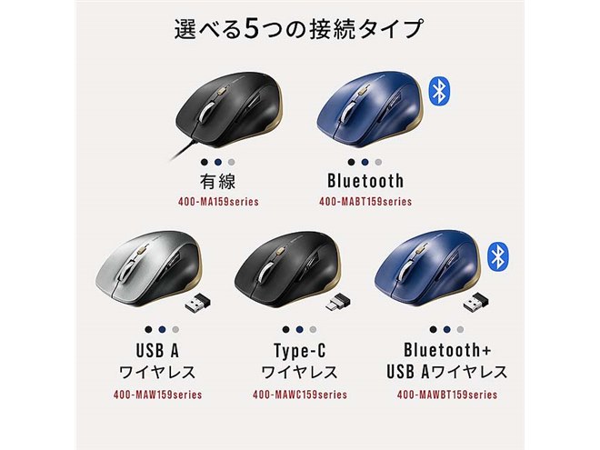 サンワ、小型マウス「ALUmini」シリーズ5機種 - 価格.com