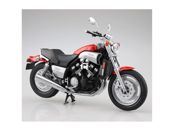 AOSHIMAが完成品モデル「YAMAHA Vmax」発売へ、ファイアーレッド
