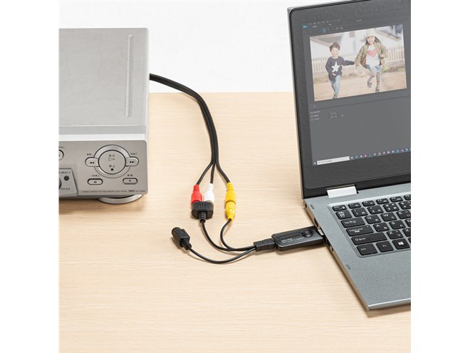 サンワ、「スナップショット機能」を搭載したUSBビデオキャプチャー