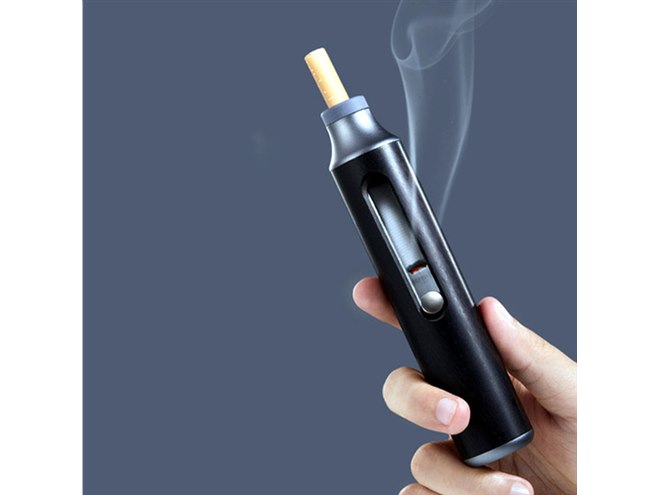 タバコの灰を落とさない、スタイリッシュな木製デザインの「ポータブル