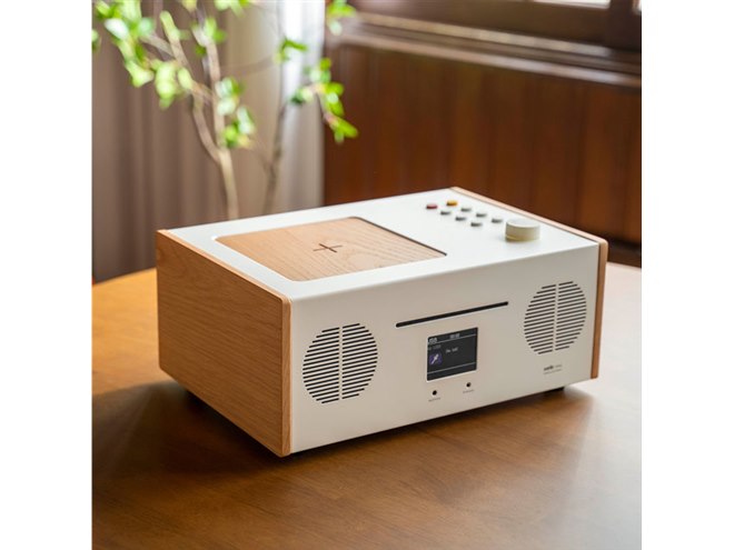 ベレー welle  一体型オーディオ CDプレーヤー WT-W401Dホワイト 有線/無線/CD/FMラジオなど対応の「All in One デスクトップオーディオ