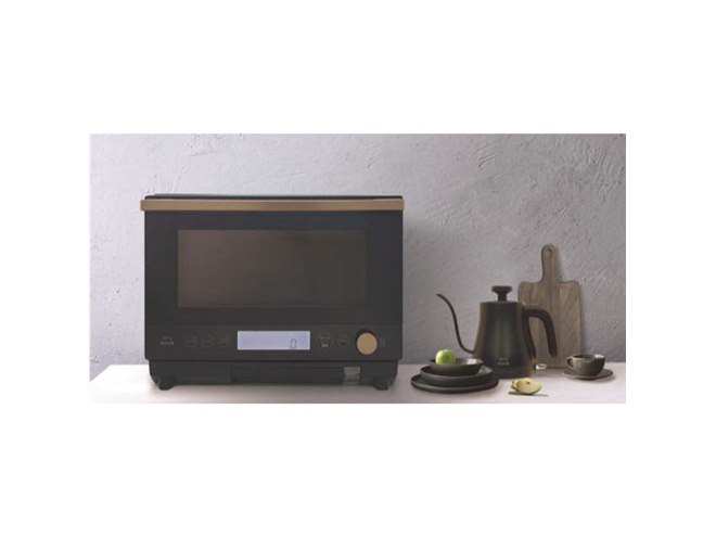 yselect　NMW-JV23K　スチームオーブンレンジ 電子レンジ　ブラック ヤマダデンキ、“カップアイスをほどよく溶かす”専用ボタン付きスチーム