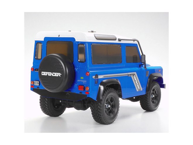 タミヤ、塗装済みライトブルーボディの「ディフェンダー90」1/10電動RC