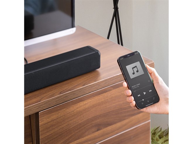サンワサプライ 400-SP100 Bluetooth対応 サウンドバー スピーカー ホームシアターシステム 12206ge テレビ画面やリモコン受光部に被りにくい、高さ6cmの薄型サウンドバー
