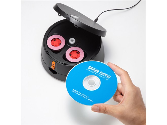 【新品未使用品】sanwaディスク自動修復機　CD-RE2AT CD-RE1AT【ディスク自動修復機】読み込みできなくなったディスク