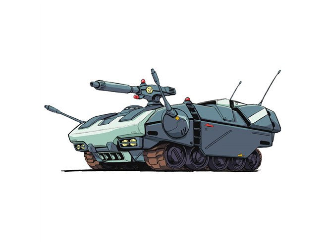 ハセガワ、「クラッシャージョウ」OVA版ガレオンを1/35スケールで